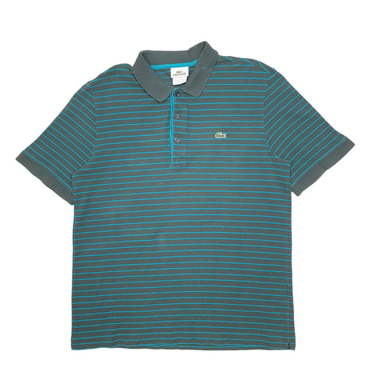 Mens Blue Lacoste Short Sleeve Polo Shirt