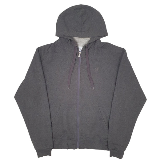 Mens Grey Champion Full Zip Jumper