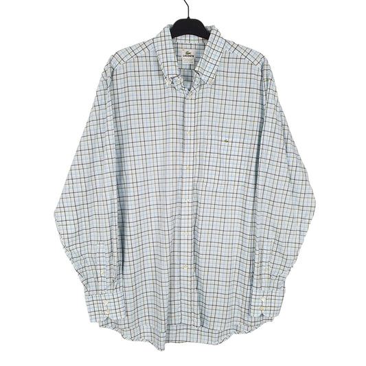 Mens Blue Lacoste Long Sleeve Shirt
