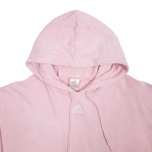 Mens Pink Adidas Hoodie Jumper