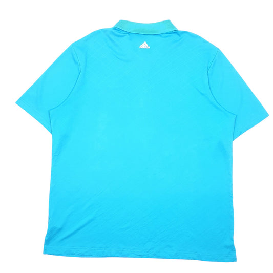 Mens Blue Adidas Active Puremotion Golf Kuali Lagoons Short Sleeve Polo Shirt