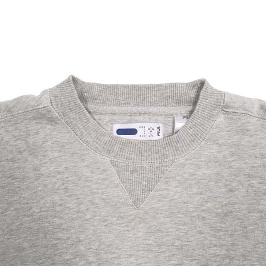 Mens Grey Fila Crewneck Jumper