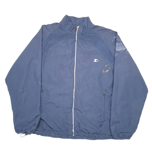 Mens Navy Starter Full Zip Coat