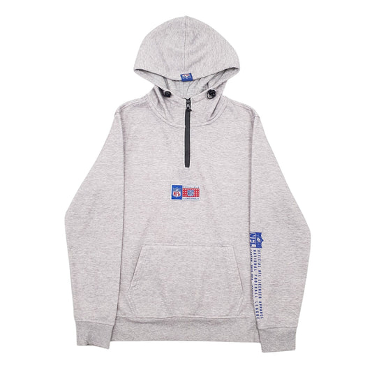 Mens Grey NFL Quarter Zip Jumper