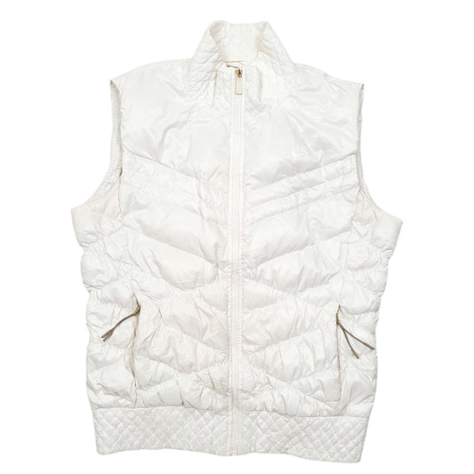 Womens Cream Nike Vest Goose Coat