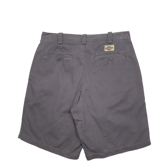Mens Grey Lee Dungarees Chino Shorts