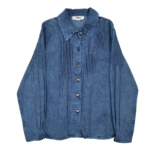 Womens Blue Unbranded Long Sleeve Shirt