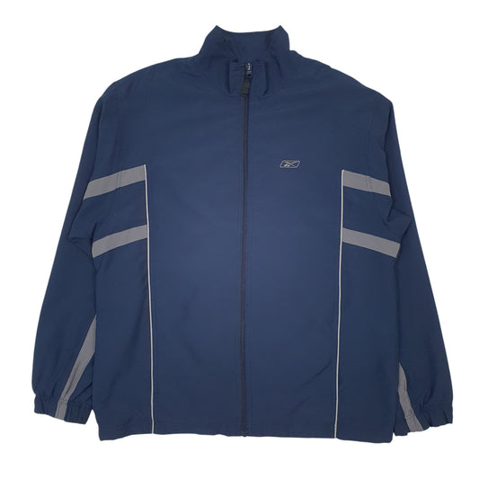 Mens Navy Reebok Crewneck Coat