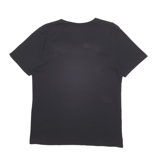 Mens Black Champion Spellout Short Sleeve T Shirt