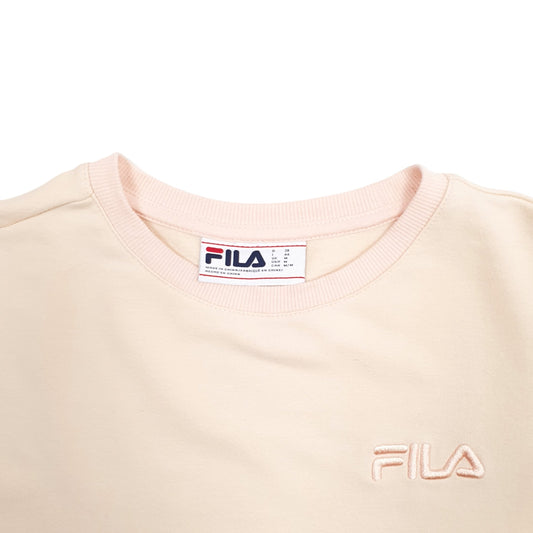 Womens Pink Fila Crewneck Jumper