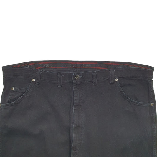 Mens Black Wrangler Relaxed JeansW46 L26