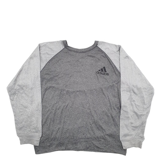 Mens Grey Adidas Crewneck Jumper