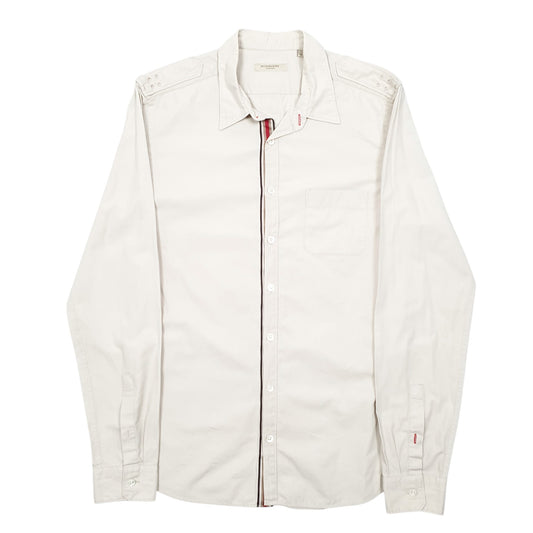 Mens Beige Burberry London Long Sleeve Shirt