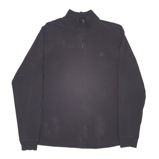 Mens Black Ralph Lauren Quarter Zip Jumper