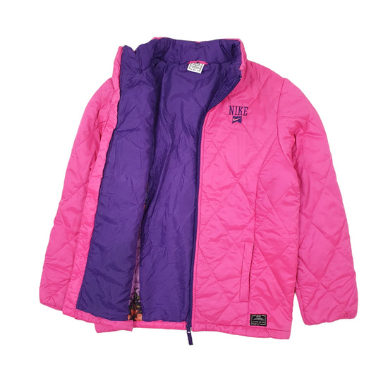 Womens Pink Nike Quilted Coat