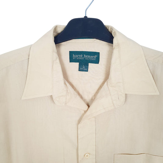 Mens Yellow Harve Bernard Long Sleeve Shirt