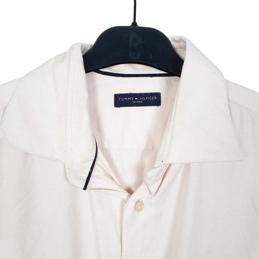 Mens Pink Tommy Hilfiger Long Sleeve Shirt