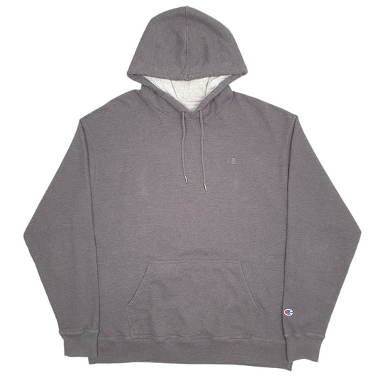 Mens Grey Champion Hoodie Jumper