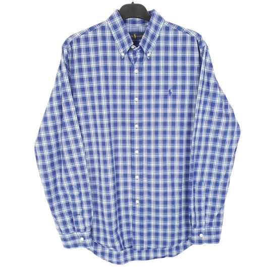 Mens Blue Ralph Lauren Long Sleeve Shirt
