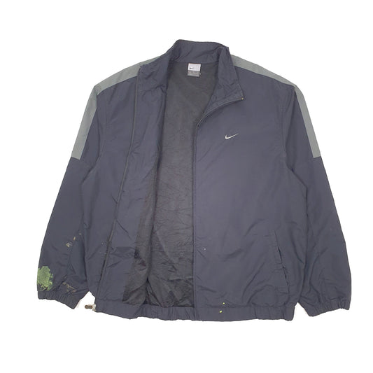 Mens Black Nike Vintage 2000s Track Top Coat