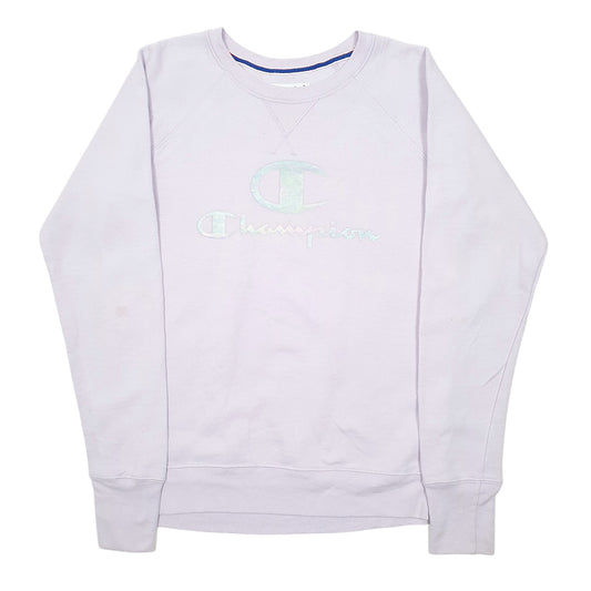 Womens Lilac Champion Raglan Crewneck Jumper