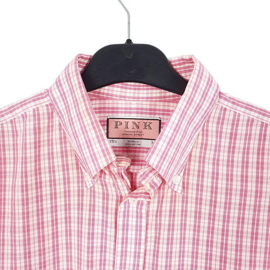 Mens Pink Pink Jermyn Street London Long Sleeve Shirt