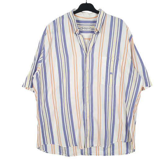 Mens White Burberry London Short Sleeve Shirt