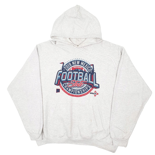 Mens Grey Hanes New Mexico Football NFL Hoodie Jumper