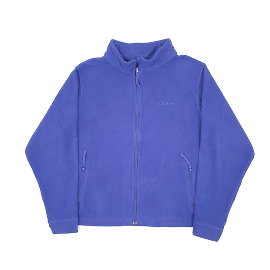 Womens Blue L.L.Bean Full Zip Jumper