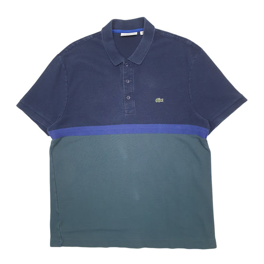 Mens Green Lacoste Short Sleeve Polo Shirt