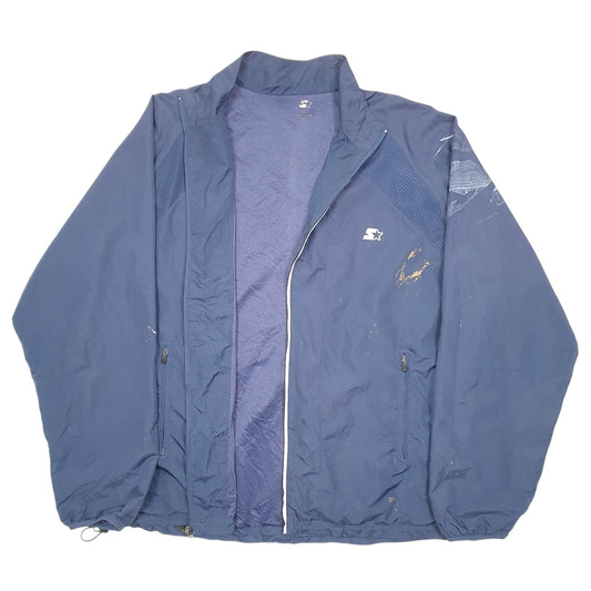 Mens Navy Starter Full Zip Coat