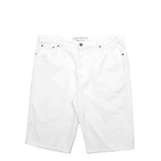 Womens White Ralph Lauren Denim Shorts