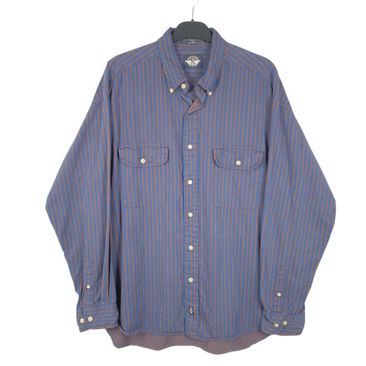 Mens Blue Dockers Vintage Long Sleeve Shirt