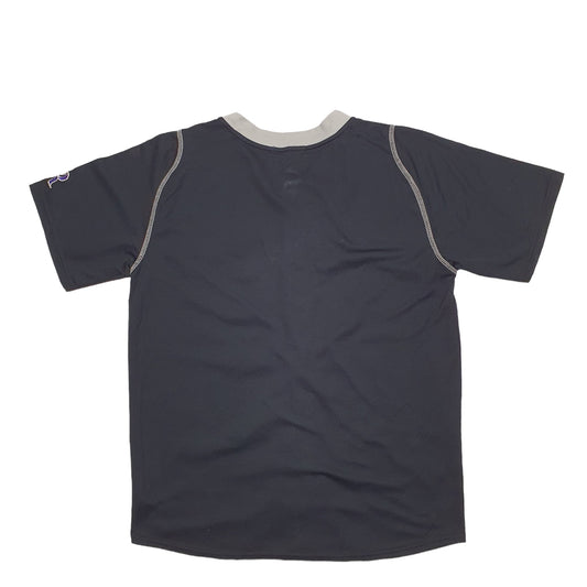 Mens Black Nike MLB Baseball Jersey Colorado Rockies Short Sleeve T Shirt