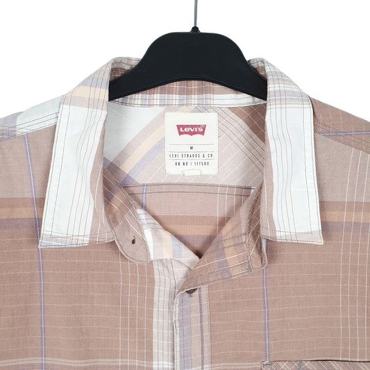 Mens White Levis Short Sleeve Shirt