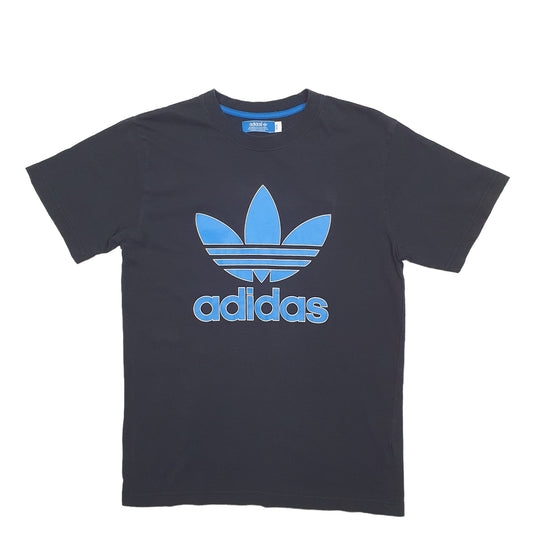 Mens Black Adidas Spellout Short Sleeve T Shirt