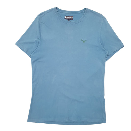 Mens Blue Barbour Short Sleeve T Shirt