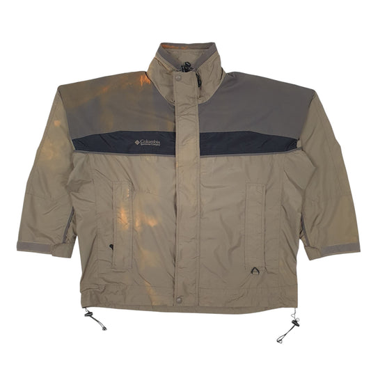 Mens Khaki Columbia Sportswear Company Full Zip Coat
