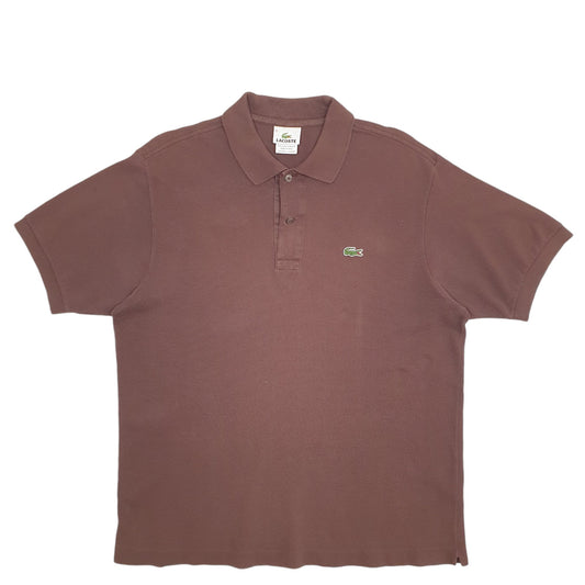 Mens Brown Lacoste Short Sleeve Polo Shirt