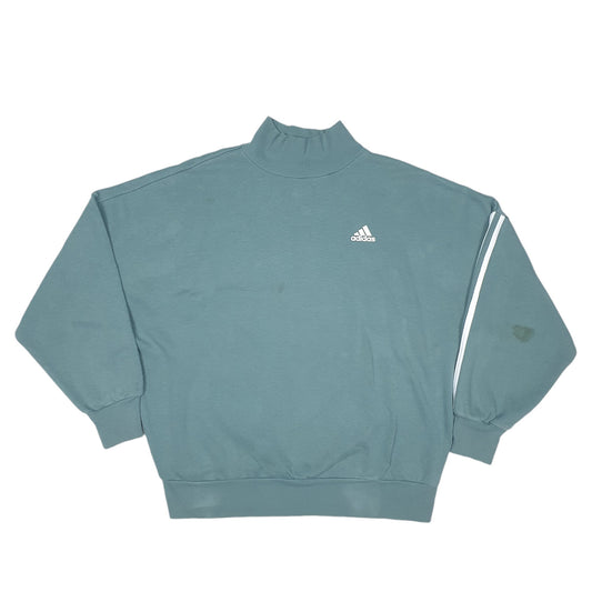 Womens Green Adidas Crewneck Jumper