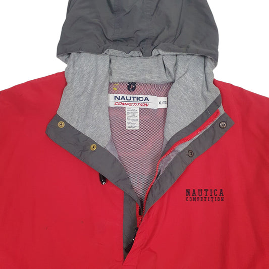 Mens Red The North Face Competition Vintage Spellout Coat