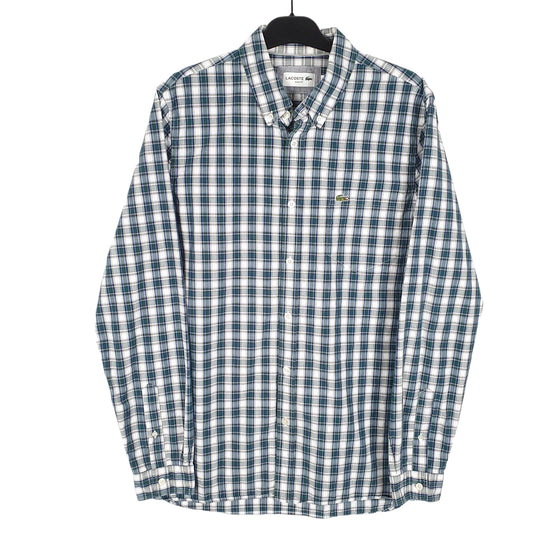 Mens Green Lacoste Long Sleeve Shirt