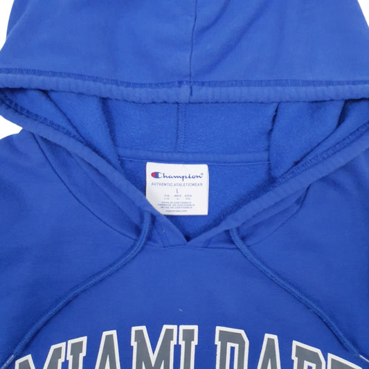 Womens Blue Champion Miami Dade College Hoodie Jumper