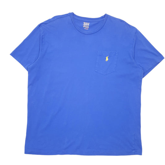 Mens Blue Polo Ralph Lauren Pocket Short Sleeve T Shirt