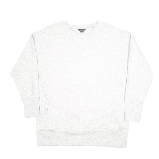 Womens Grey Eddie Bauer Crewneck Jumper