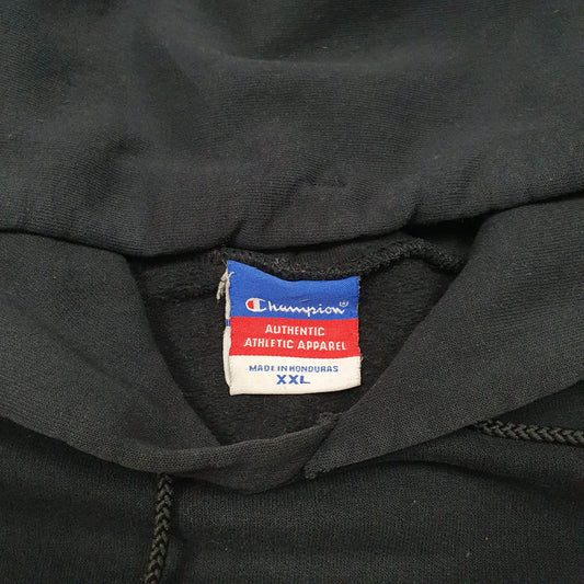 Mens Black Champion Oregon State College USA Spellout Hoodie Jumper