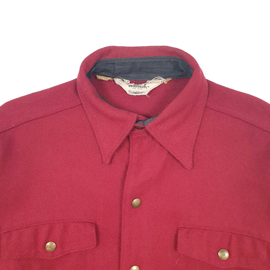 Mens Burgundy Woolrich Vintage 1960s Cruiser Made in USA Coat