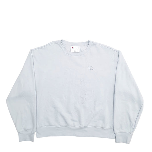 Womens Blue Champion Crewneck Jumper