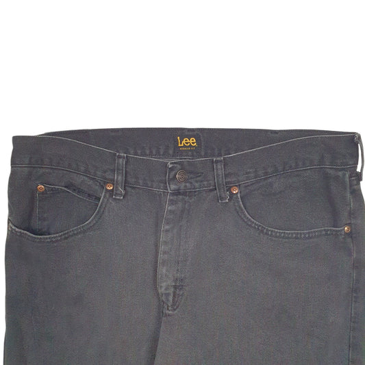 Mens Black Lee Casual JeansW36 L29