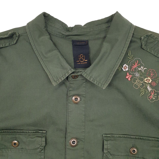 Womens Green Love & Legend Long Sleeve Shirt